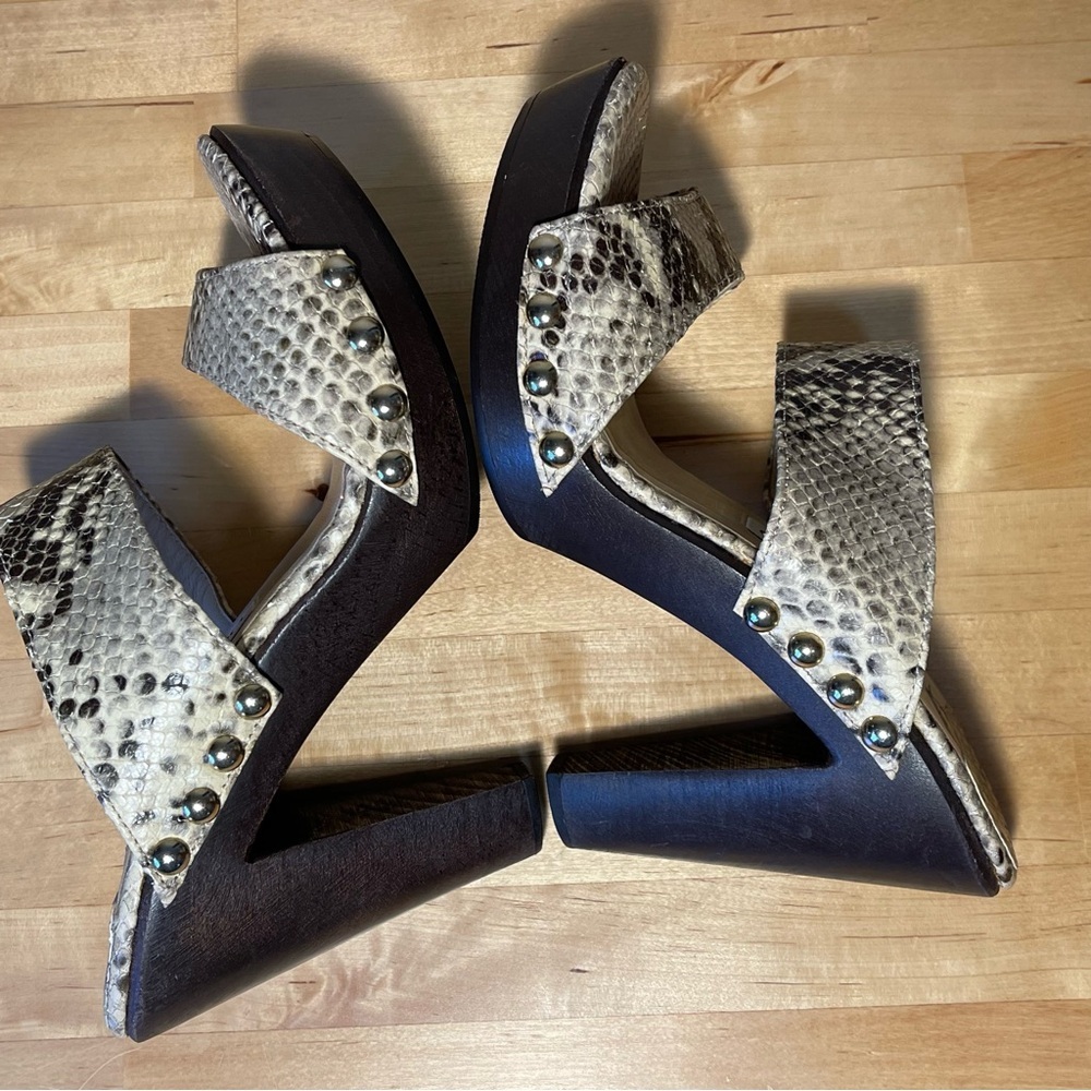 Jimmy Choo Snake Print Lea Heel Platform Animal P… - image 7